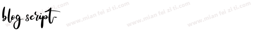 blog script字体转换